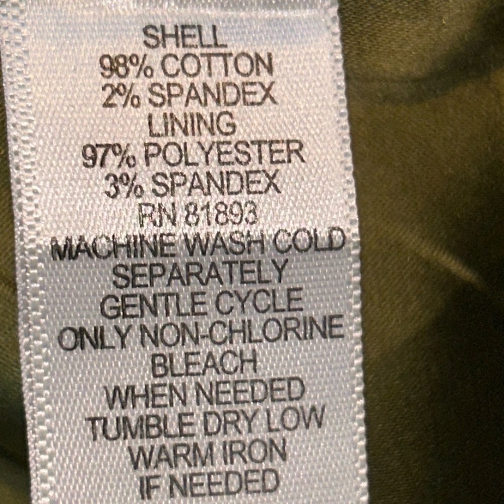 NWOT G.I.L.I Olive military style dress - Picture 7 of 7